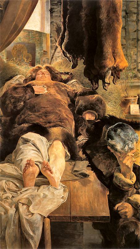 Śmierć Ellenai, by Jaceh Malczewski