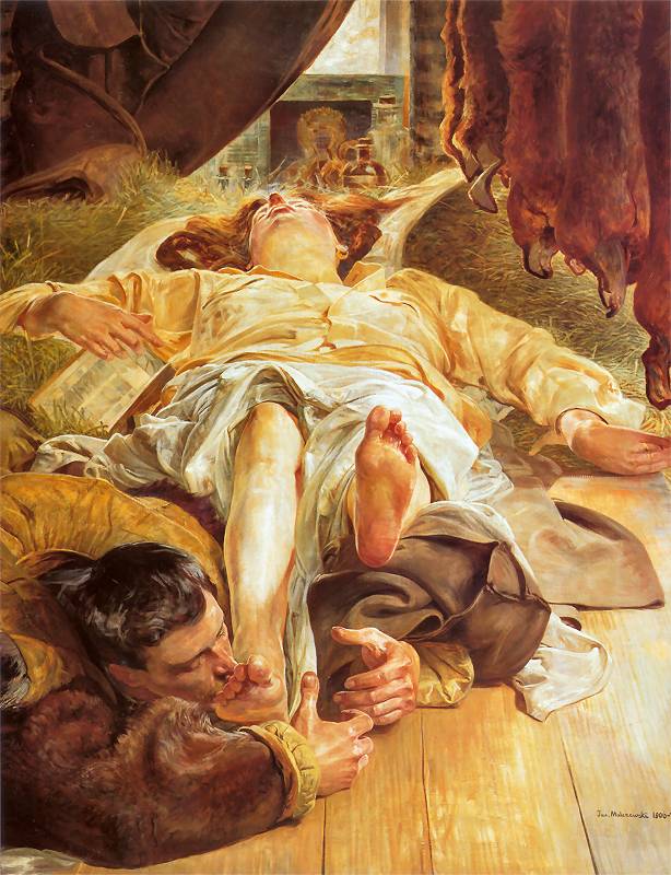 Śmierć Ellenai, by Jaceh Malczewski